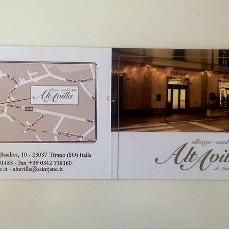 Albergo Altavilla Tirano Exterior foto
