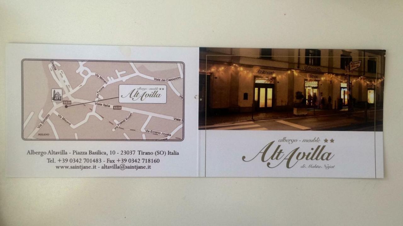 Albergo Altavilla Tirano Exterior foto
